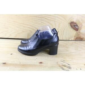 Dansko Boots Womens 10 Black Leather Adrienne Ankle Bootie Shoes